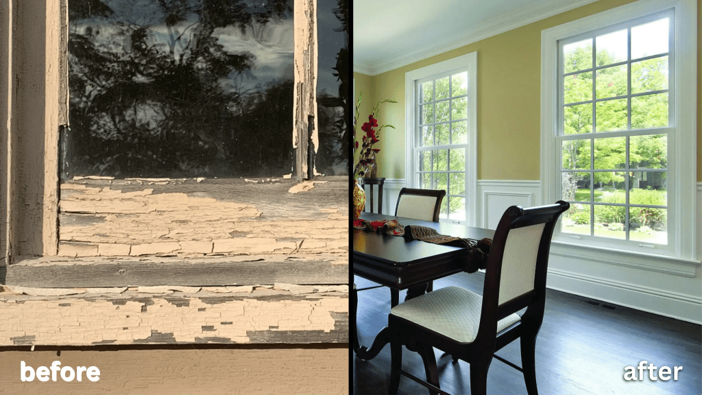 EcoShield energy-efficient vinyl replacement window available at Manchester Millwork in Connecticut